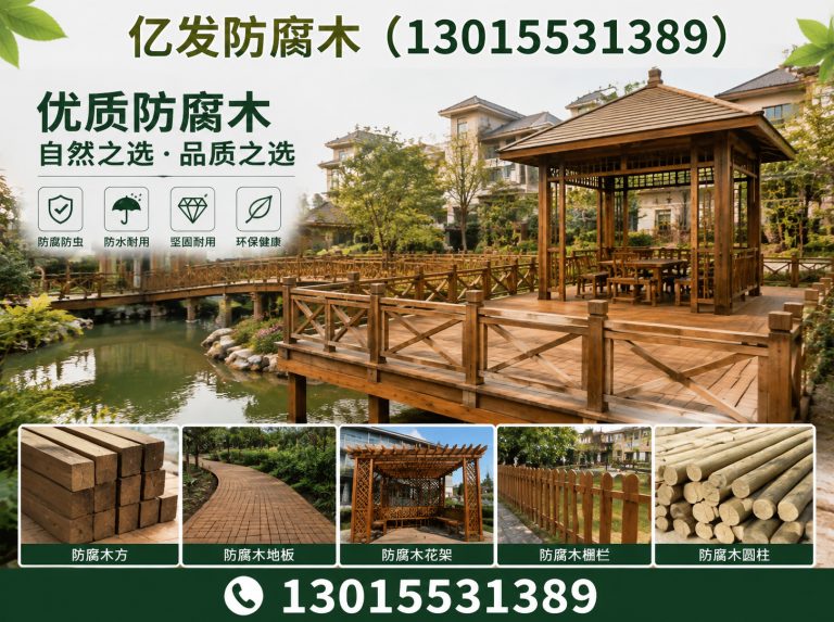中原区防腐木定制展示图